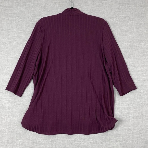 Reitmans Criss Cross Front Top Womens Sz XL Elastic Waist Three Quarter Sleeves - Picture 2 of 9